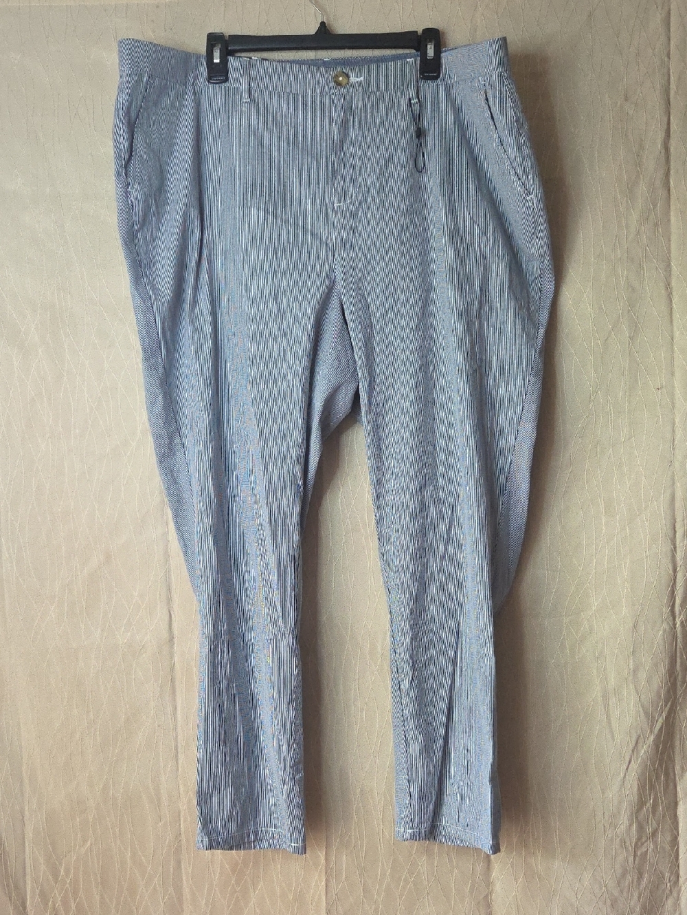 Tommy Hilfiger Light Blue/white Hampton Stretch Slim Chino